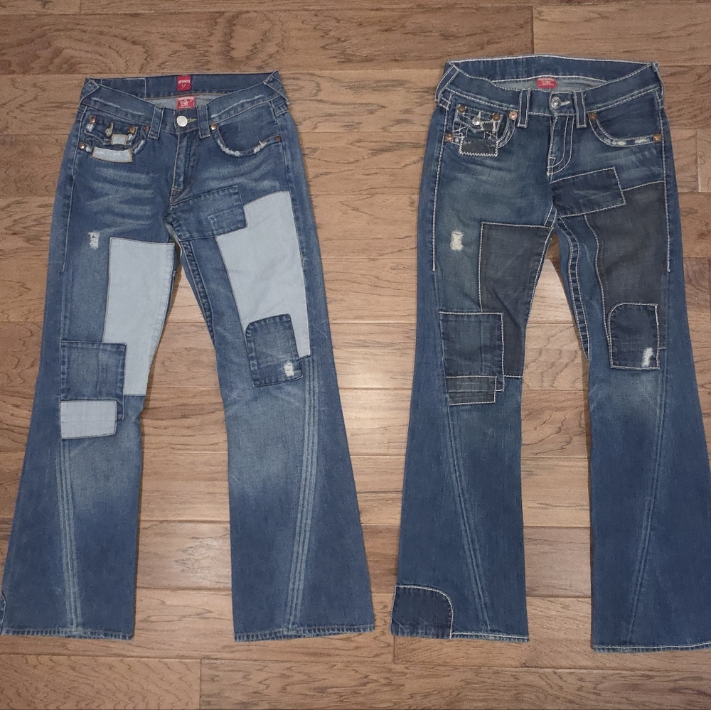 True Religion Joey Patch and Joey Patch Big T Bundle 30x33